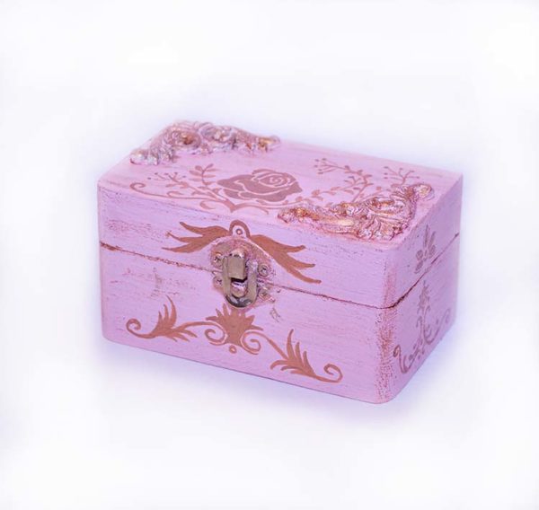 Ručne maľovaná krabička - šperkovnica