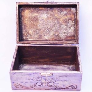 Ručne maľovaná ozdobná krabička - šperkovnica