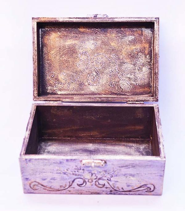 Ručne maľovaná ozdobná krabička - šperkovnica