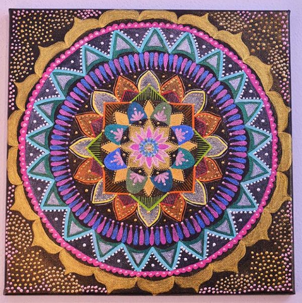 Mandala zlatá