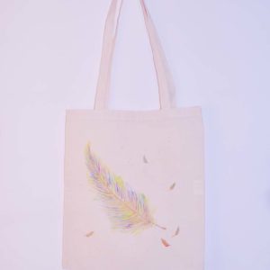 ručne maľovaná plátená taška