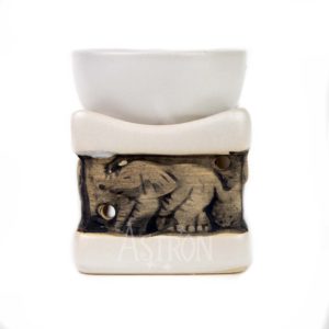 Aromalampa na vonný vosk sloník biela