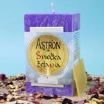 Sviečka želania Astron fialová