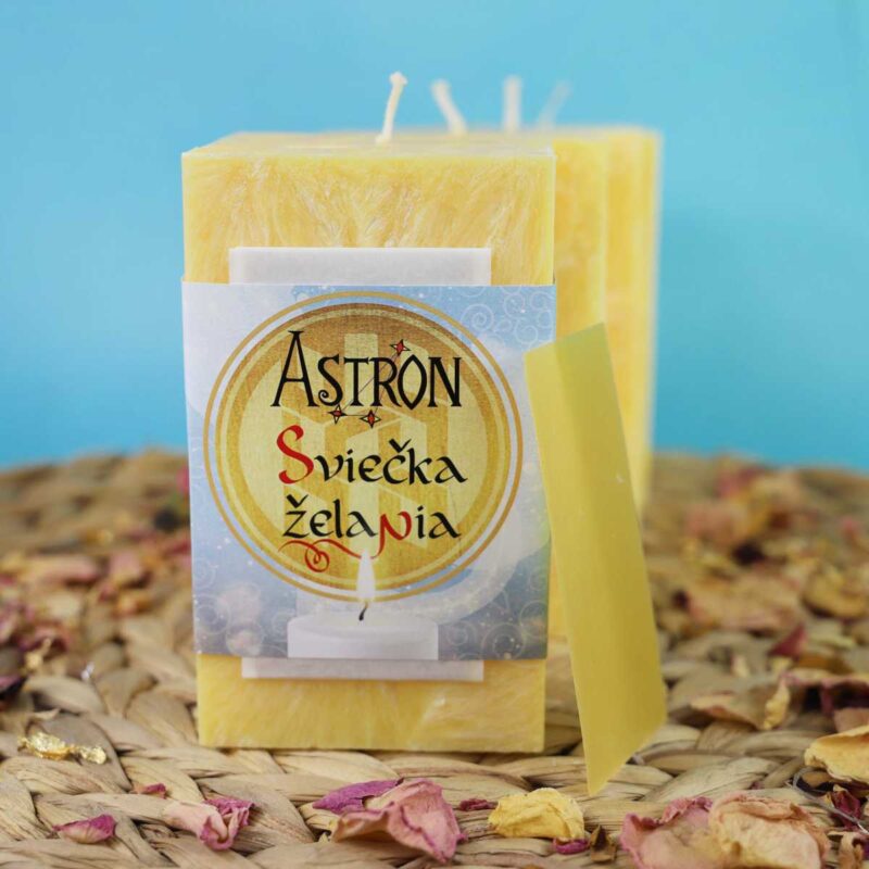 Sada sviečok želania žltá