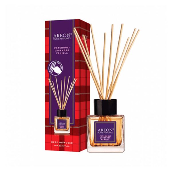 lusja-bytový osviezovac-aroma-difuzer-areon-home-perfume-sticks-patchouli-lavender-vanilla-50ml